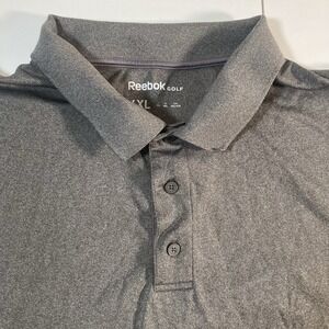 Reebok Golf Polo Shirt 4XL Gray Performance Stretch‎ Wicking